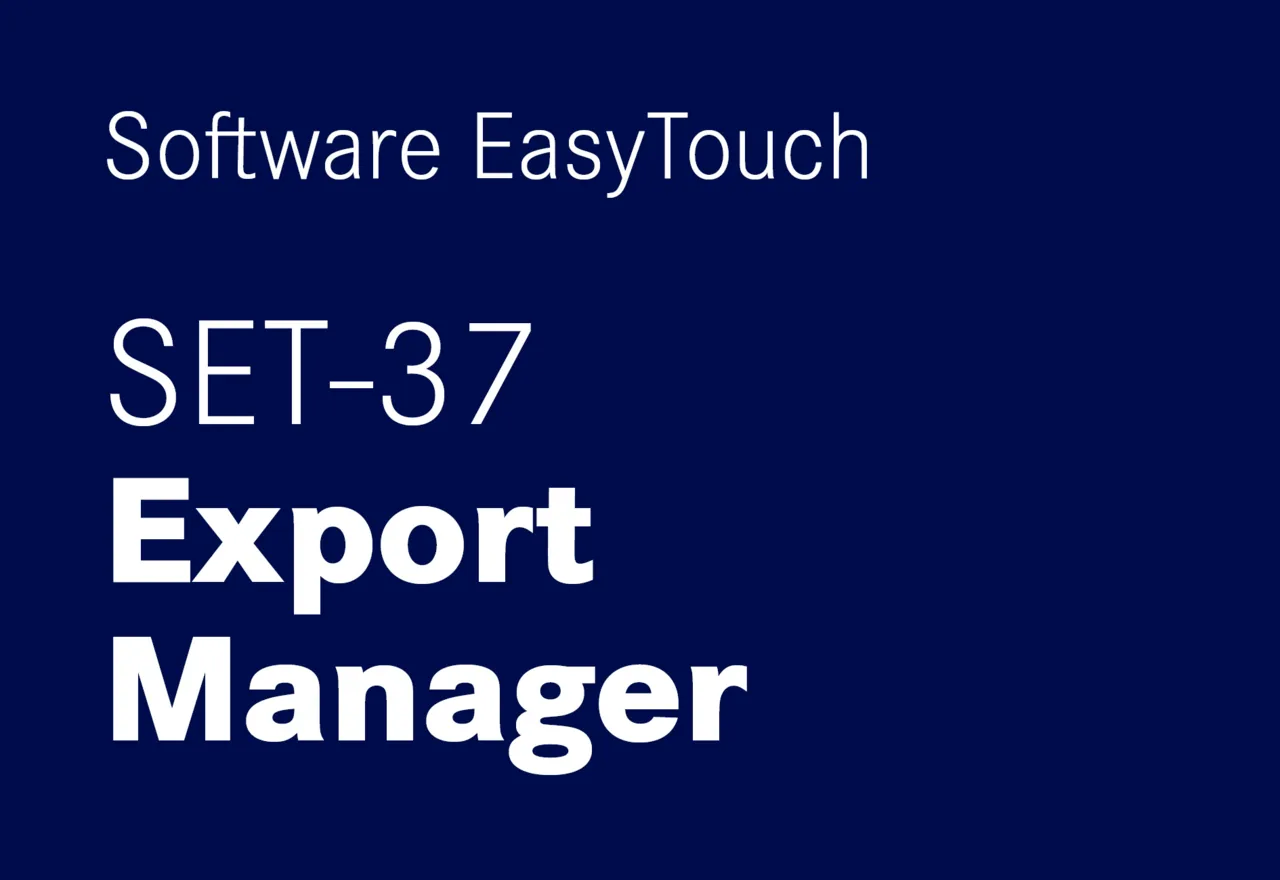 KERN EasyTouch SET-37 Export Manager KERN EasyTouch SET-37 Export Manager