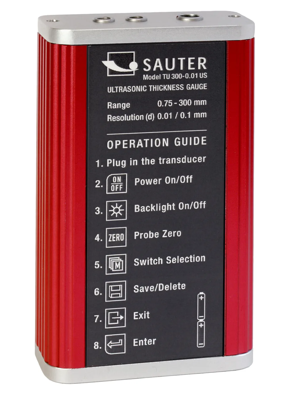 Ultraschall-Materialdickenmessgerät SAUTER TU 80-0.01US Ultraschall-Materialdickenmessgerät SAUTER TU 80-0.01US