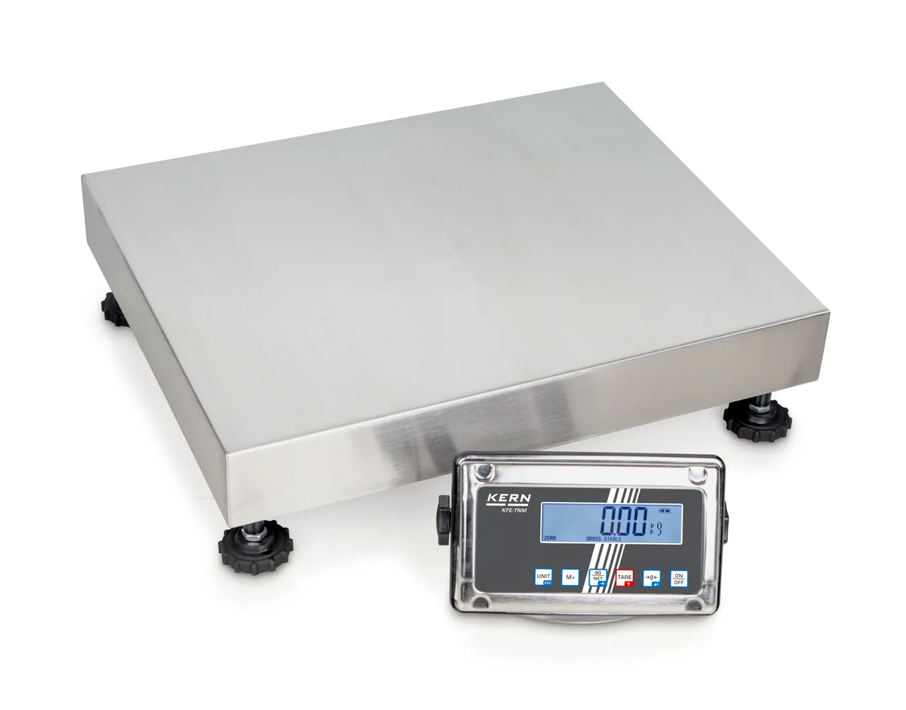 Plattformwaage mit Edelstahl-Auswertegerät KERN SFE 60K-2LNM Plattformwaage mit Edelstahl-Auswertegerät KERN SFE 60K-2LNM