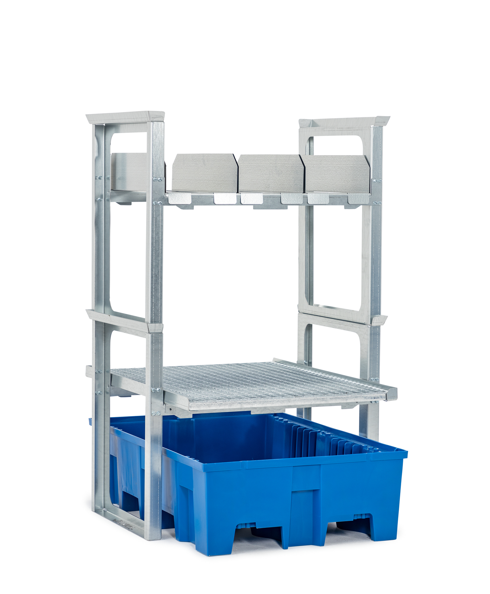 Abfüll-/Lagerstation, Stahl, für 3 x 20 oder 3 x 30 oder 2 x 60-L-Kanister + Kleingebinde, Maße 1049x1245x1637 mm Abfüll-/Lagerstation, Stahl, für 3 x 20 oder 3 x 30 oder 2 x 60-L-Kanister + Kleingebinde, Maße 1049x1245x1637 mm