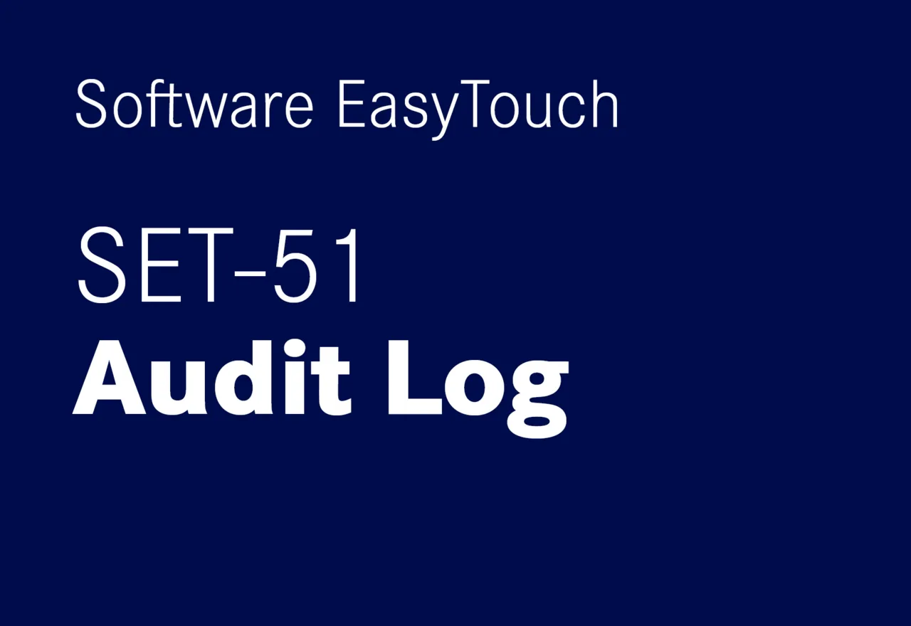 KERN EasyTouch SET-51 Audit Logs