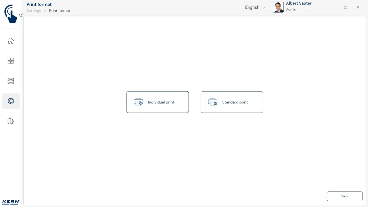KERN EasyTouch SET-14 Individual Print