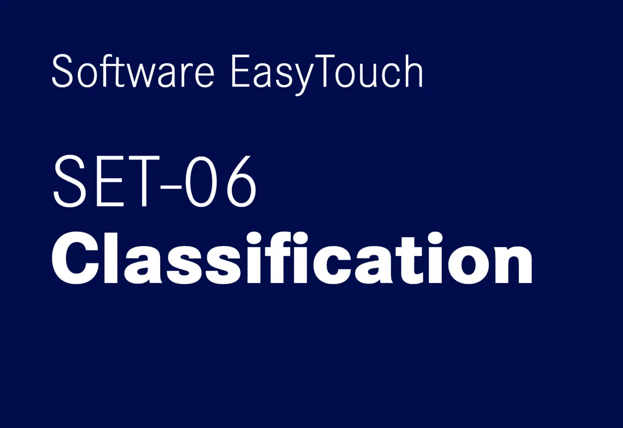 KERN EasyTouch SET-06 Classification KERN EasyTouch SET-06 Classification