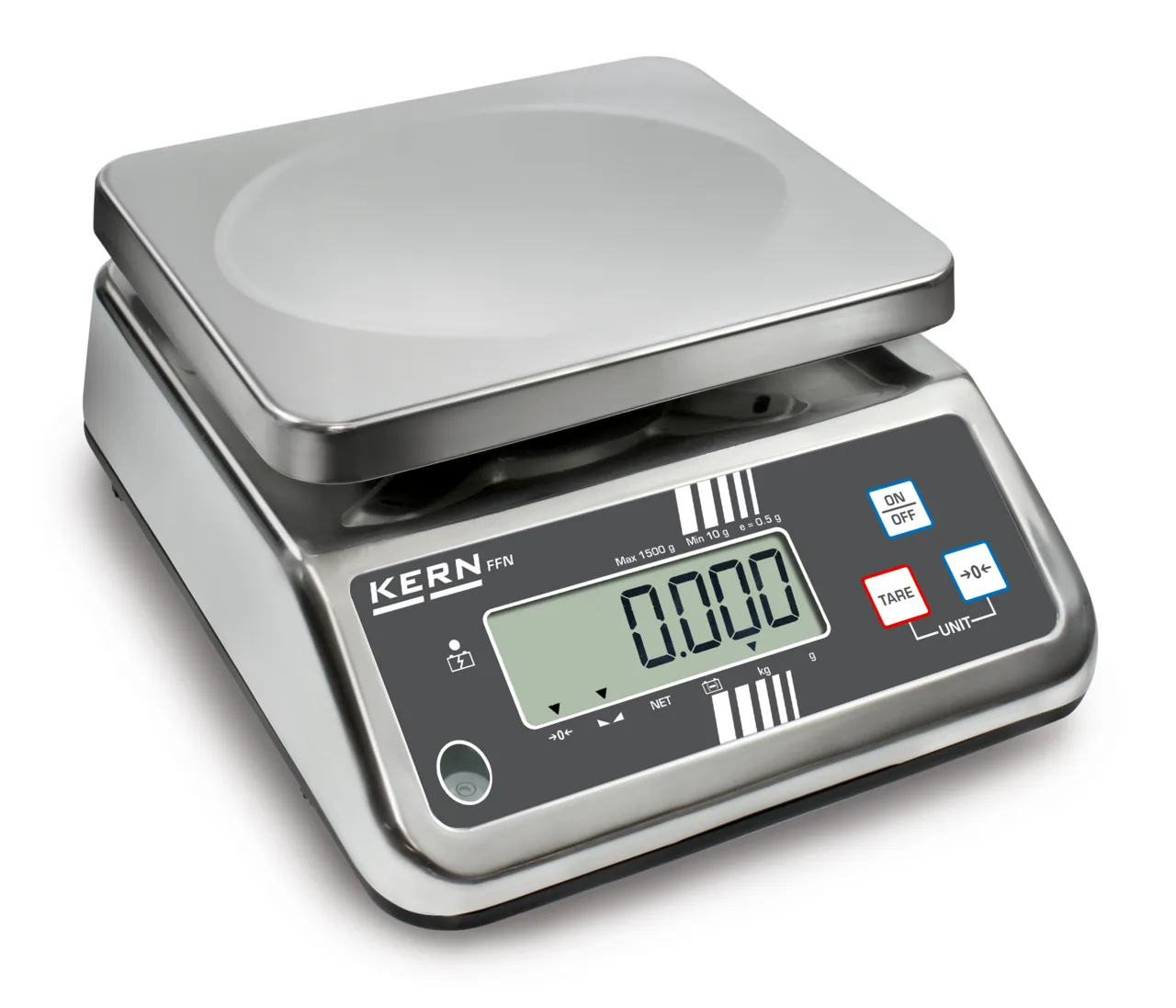 IP-geschützte Tischwaage KERN FFN 1K-4N IP-geschützte Tischwaage KERN FFN 1K-4N