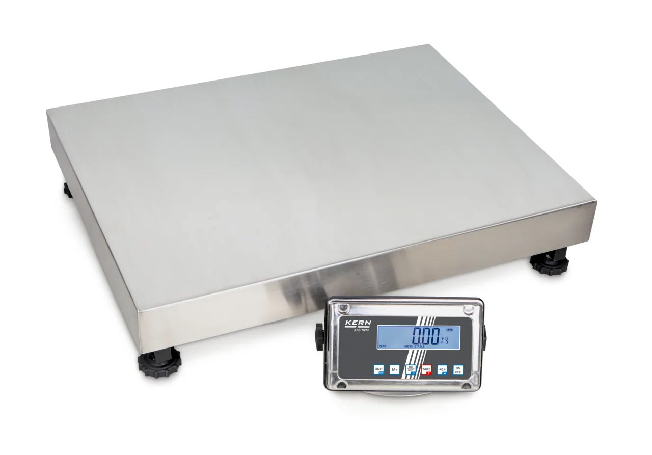 Plattformwaage mit Edelstahl-Auswertegerät KERN SFE 300K-1LNM Plattformwaage mit Edelstahl-Auswertegerät KERN SFE 300K-1LNM