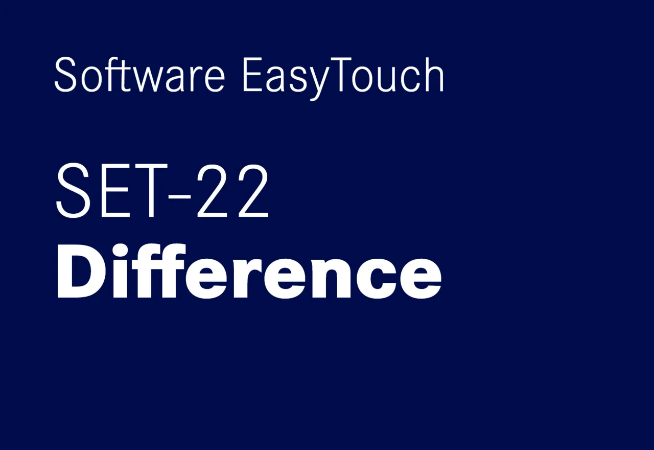 KERN EasyTouch SET-22 Difference KERN EasyTouch SET-22 Difference