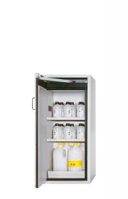 Sicherheitsschrank Typ 90, halbhoch 129 cm, 60 cm breit, 1 Flügeltür – asecos S-CLASSIC-90 – Produktfoto asecos