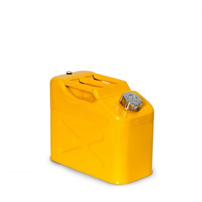 Transportkanister aus Stahlblech, gelb, 10 l, Dichtung NBR – Produktfoto asecos