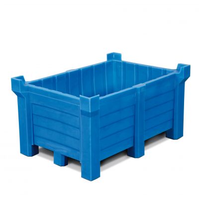 Stapelbehälter, PE, Blau, Inhalt 90 l – Produktfoto asecos